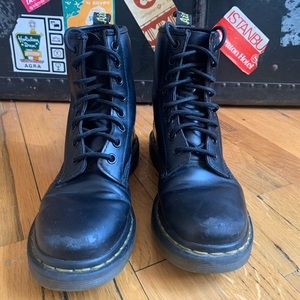 Used Dr. Martens 1460 Smooth Leather Lace Up Boots